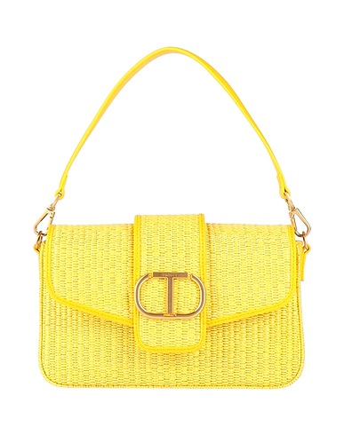 TWINSET Borsa a mano Giallo 100% Poliestere, Polipropilene