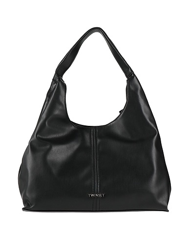 TWINSET Handbag Black 100% Polyurethane