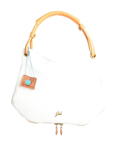 GABS Borsa a mano Bianco Pelle di vitello, Fibre tessili