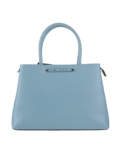 TWINSET Handbag Pastel blue 100% Polyester