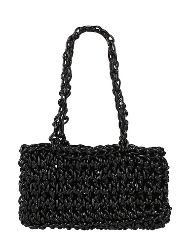 NOTHINGEVERYTHING Sac à main Noir Fibres textiles