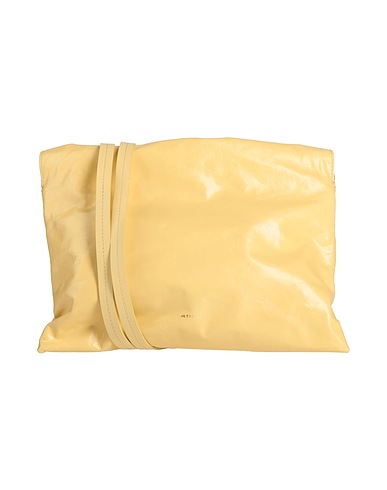 JIL SANDER Across-body bag Pastel yellow 100% Cow leather
