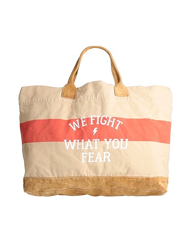 FAY Handtasche Beige Gewebefasern, Leder