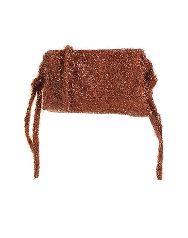 ANITA BILARDI Across-body bag Bronze Textile fibres