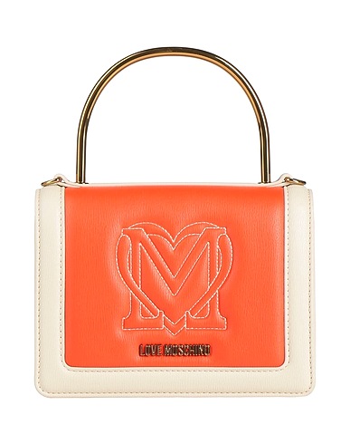 LOVE MOSCHINO Handbag Orange 100% Polyurethane
