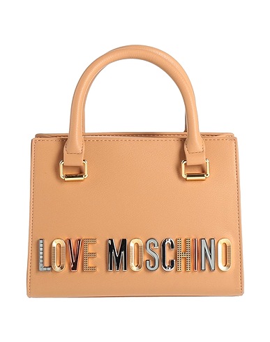 LOVE MOSCHINO Handbag Camel 100% Polyurethane