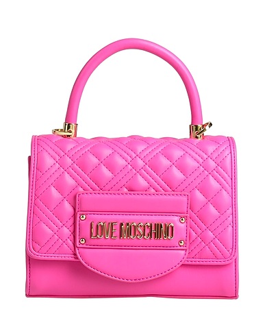 LOVE MOSCHINO Borsa a mano Fucsia 100% Poliuretano