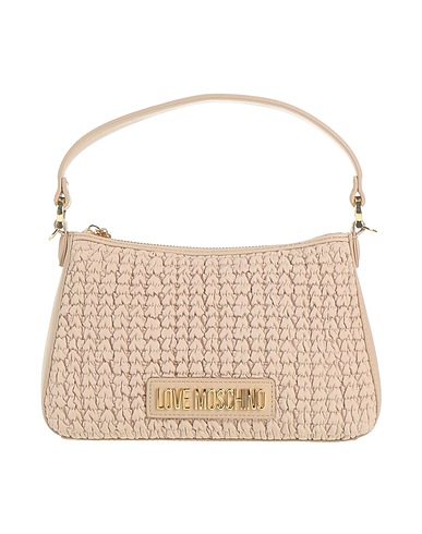 LOVE MOSCHINO Handbag Beige 100% Polyester