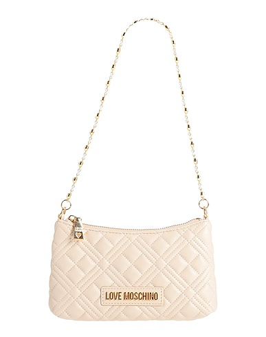 LOVE MOSCHINO Handbag Ivory 100% Polyurethane