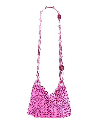 RABANNE Sac porté épaule Fuchsia Métal
