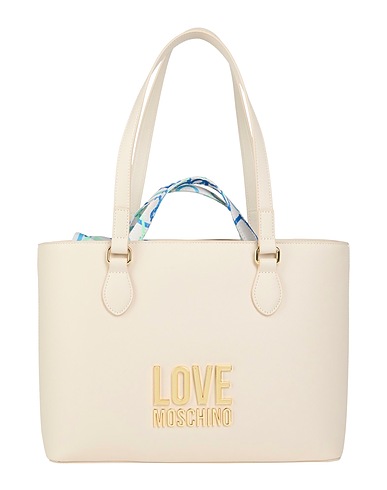 LOVE MOSCHINO バッグ アイボリー ポリウレタン 100%