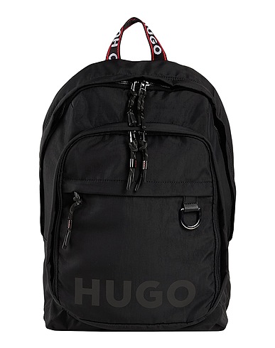 HUGO Backpacks Black 100% Recycled polyamide