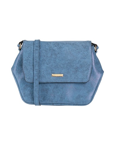 CERRUTI 1881 Across-body bag Pastel blue Cow leather