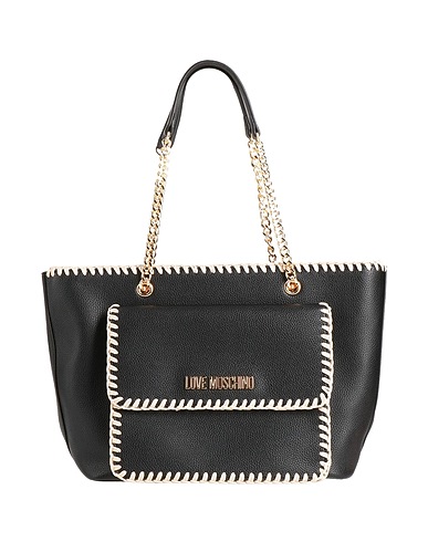 LOVE MOSCHINO Borsa a spalla Nero 100% Poliuretano