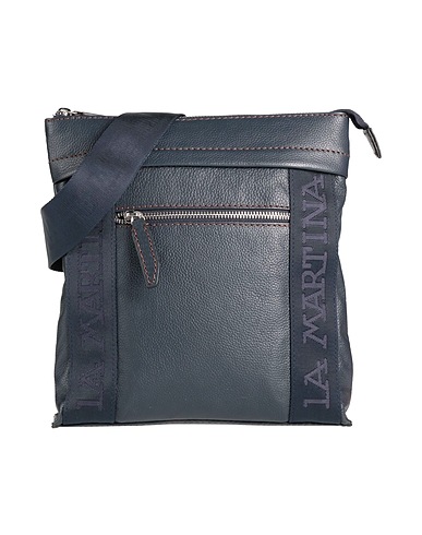 LA MARTINA Borsa a tracolla Blu notte 100% Pelle di vitello