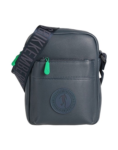 BIKKEMBERGS Across-body bag Navy blue 100% Polyurethane