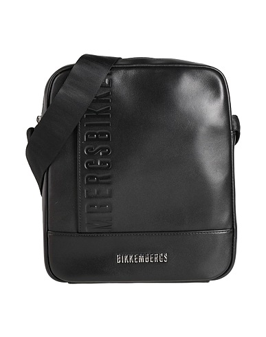 BIKKEMBERGS Cross-body bags Black 100% Calfskin