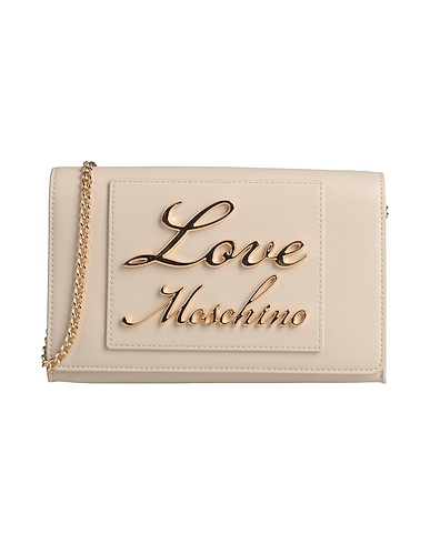 LOVE MOSCHINO Across-body bag Ivory 100% Polyurethane