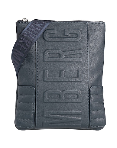 BIKKEMBERGS Cross-body bags Midnight blue 100% Polyurethane