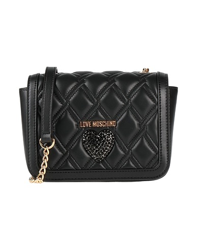 LOVE MOSCHINO Across-body bag Black 70% Leather, 30% Polyurethane
