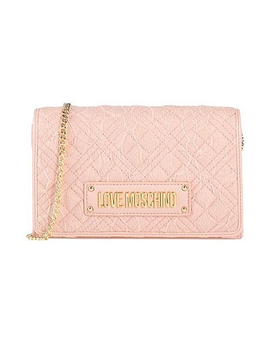 LOVE MOSCHINO Across-body bag Light pink 60% Polyester, 40% Polyurethane