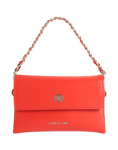 CERRUTI 1881 Handbag Tomato red 100% Calfskin