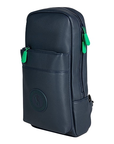 BIKKEMBERGS Rucksacks Navy blue 100% Polyurethane
