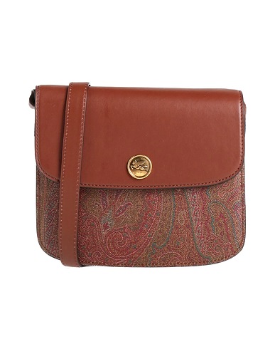 ETRO Cross-body bags Chocolate brown 100% PVC - Polyvinyl chloride, Calfskin, Cotton, Polyester