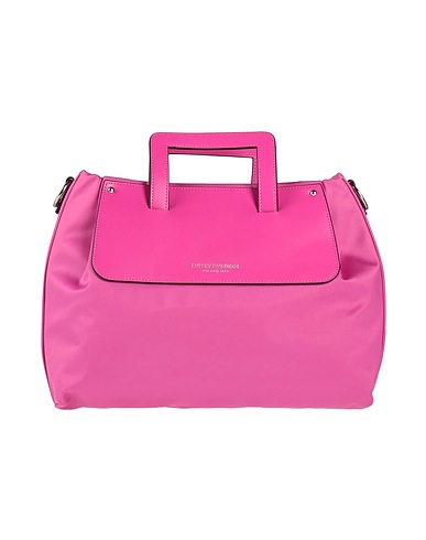 EMPORIO ARMANI Handbag Fuchsia 100% Polyester, Cow leather, Polyurethane