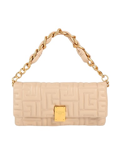 BALMAIN Handbag Beige Lambskin