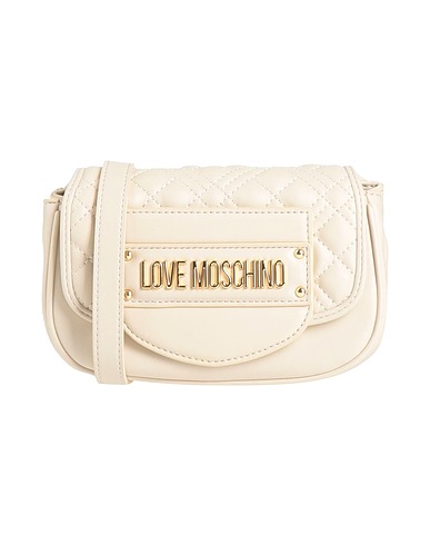 LOVE MOSCHINO Across-body bag Ivory 100% Polyurethane