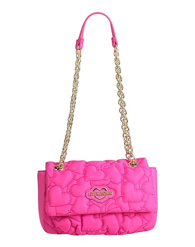 LOVE MOSCHINO Shoulder bag Fuchsia 80% Polyester, 20% Polyurethane
