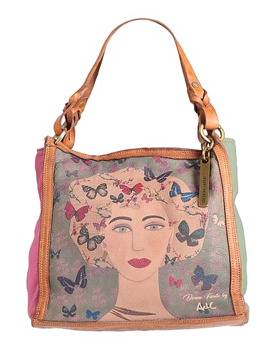 CATERINA LUCCHI Handbag Tan Calfskin, Cow leather