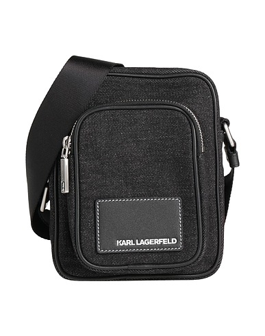 KARL LAGERFELD Across-body bag Black Textile fibres