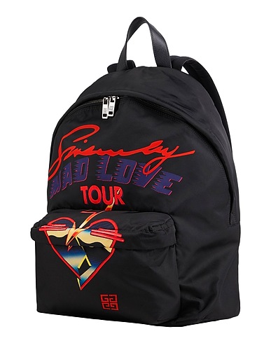 GIVENCHY Backpacks Black Leather, Textile fibers