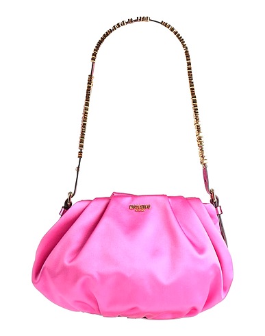 MOSCHINO Handbag Fuchsia Textile fibers, Leather