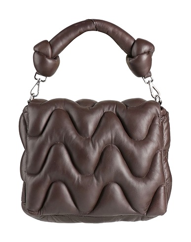 THE JACK AND JACKIE LEATHERS Handbag Dark brown Leather
