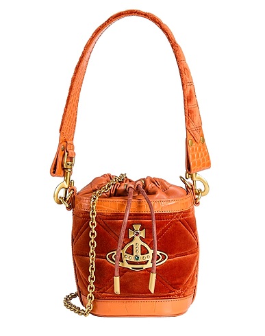 VIVIENNE WESTWOOD Shoulder bag Tan 100% Cotton