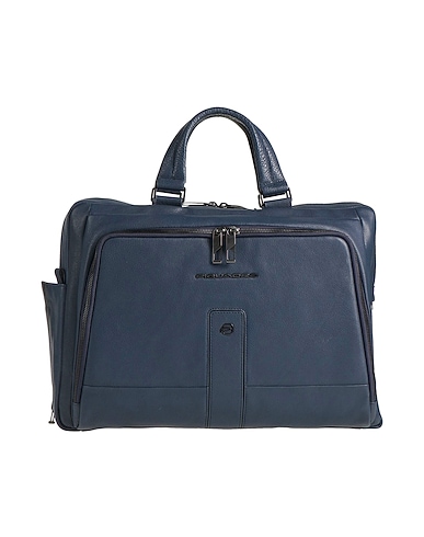 PIQUADRO Handbag Blue Cow leather, EVA (Ethylene - Vinyl - Acetate), Nylon, Polyester, Metal
