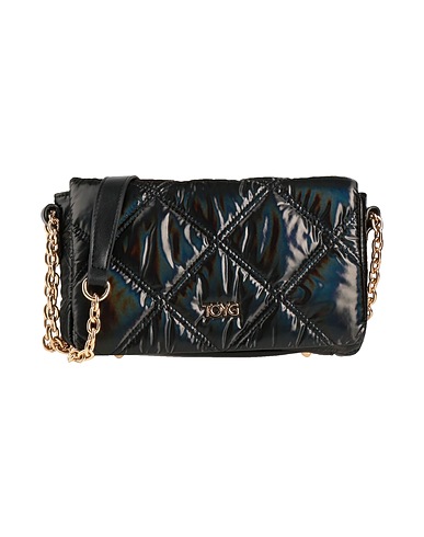 TOY G. Across-body bag Black 50% Polyurethane, 50% Polyester