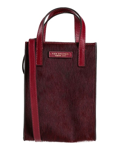 THE BRIDGE Handbag Burgundy Leather