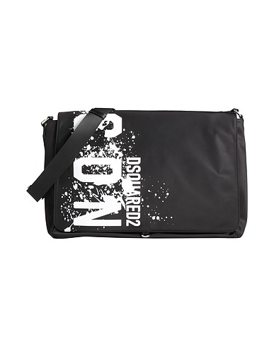 DSQUARED2 Cross-body bags Black 95% Polyamide, 5% Cow leather