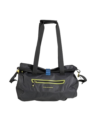 PIQUADRO Shoulder bag CORNO ALLE SCALE Black Recycled polyester