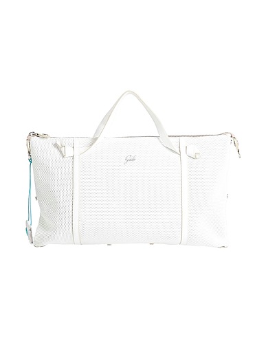 GABS Handtasche Weiß 100% Kalbsleder, Rindsleder