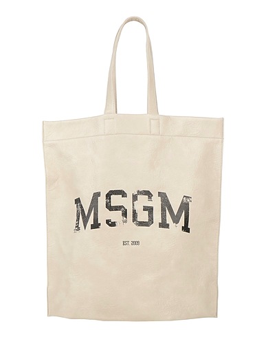 MSGM Handbag Beige 100% Polyurethane