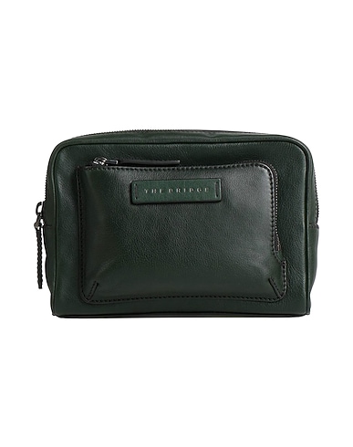 THE BRIDGE Handtasche Dunkelgrün Leder