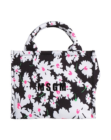MSGM Handbag White 100% Cotton
