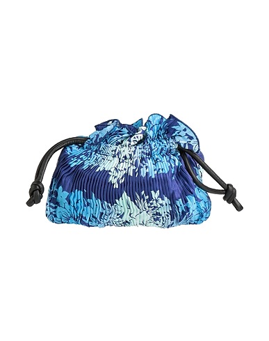 SANDRO Handtasche Marineblau 100% Viskose, Baumwolle, Polyurethan, Polyester, Acryl