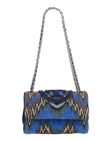 TORY BURCH Borsa a spalla Blu Fibre tessili