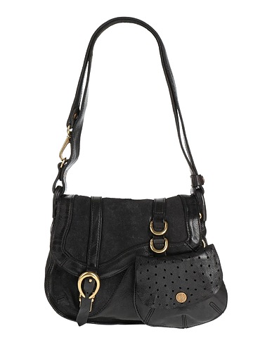 CAMPOMAGGI Shoulder bag Black Cowhide